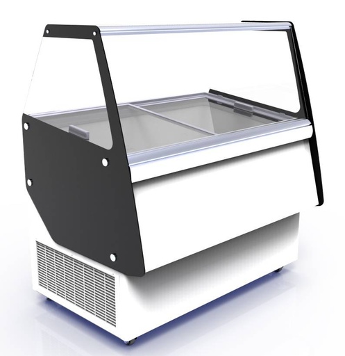 Speiseisvitrine Cuba, 13 x 5 L, 1664 x 842 x 1285 mm