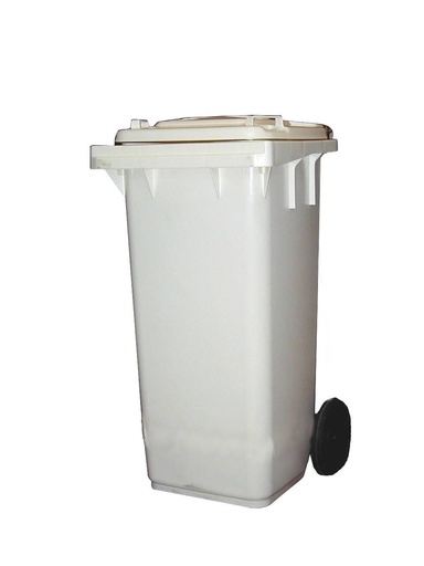 Abfallbehälter, 120 L, 480 x 550 x 920 mm, weiß