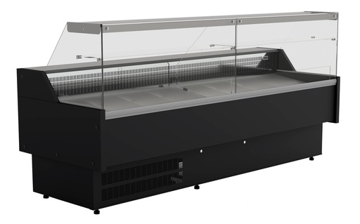 Kühlvitrine Oscar 2.5, 2584 x 815 x 1280 mm, schwarz