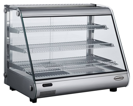 Wärmevitrine, 160 L, 857 x 578 x 698 mm, edelstahl