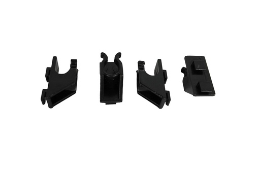 Set 4 Clips Alte Serie für 7487.0170-0175-0180, schwarz
