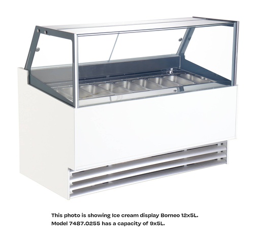 Speiseisvitrine Phuket, 9 x 5 L, 1260 x 880 x 1300 mm