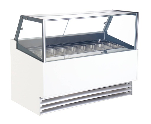 Speiseisvitrine Borneo, 12 x 5 L, 1610 x 880 x 1300 mm