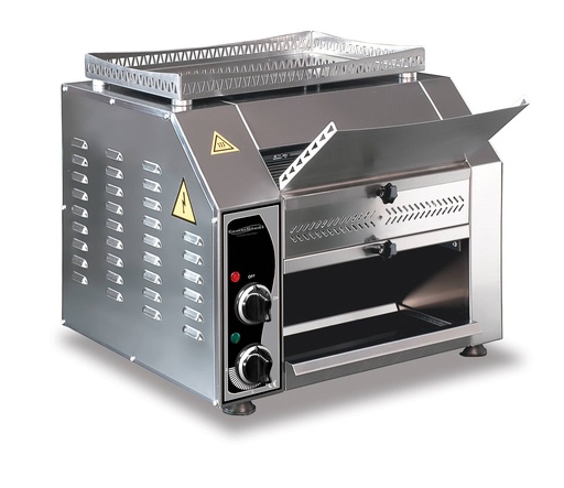 Durchlauftoaster aus Edelstahl, 480 x 440 x 440 mm