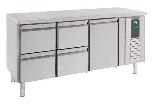700 Kühltisch 1 Tür aus Edelstahl, 1795 x 700 x 850 mm