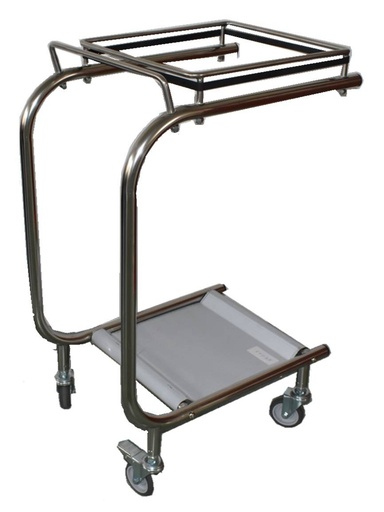 Müllsackhalter aus Edelstahl, 350 x 515 x 785 mm