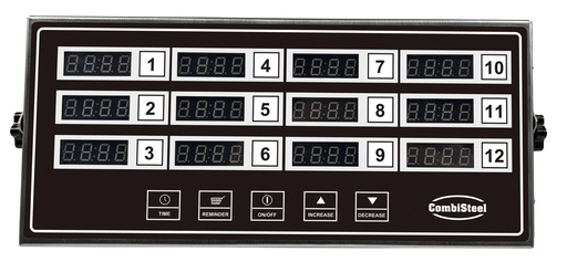 Digitaler Küchentimer aus Edelstahl, 300 x 135 x 36 mm