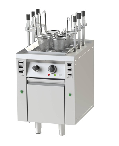 KBS Asia Elektro-Nudelkocher für 6 Nudelkörbe 2 Heizzonen mit Auto Lift