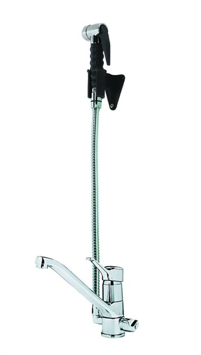 KBS STYL Einhebel-Mischbatterie mit Brausekopf ECO 1/2 Zoll Wasseranschluß