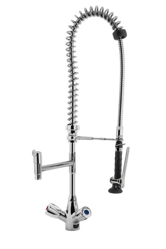 KBS PREMIUM SHRINK Geschirrwaschbrause Schwenkhahn und BEST-Semi LOW-FLOW Brausekopf
