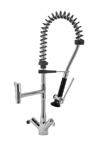 KBS STYL SHRINK Geschirrwaschbrause Schwenkhahn und BEST-Semi LOW-FLOW Brausekopf