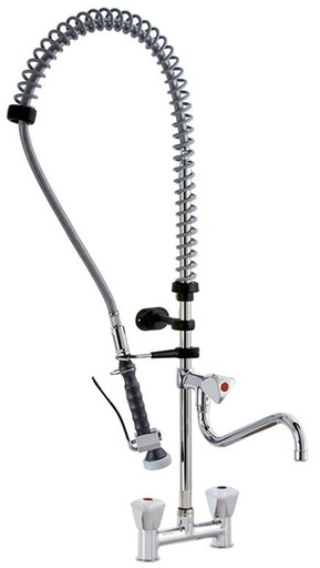 KBS STYL Knebel-Geschirrwaschbrause mit Schwenkhahn und Brausekopf NEW