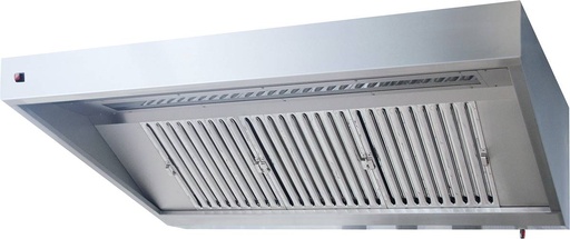 KBS Wandhaube Trapezform 300x90cm Flammschutzfilter Typ F1