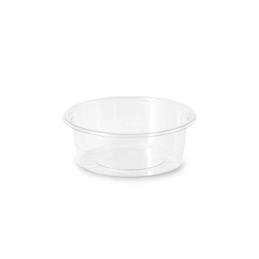 Dressingbecher PLA Ø70 mm/80 ml – 2.000 Stück ohne Deckel / Transparent / 1000 Stk.