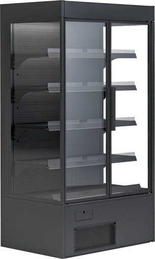 KBS Wandkühlregal Variant 194 Black Line mit Drehtüren