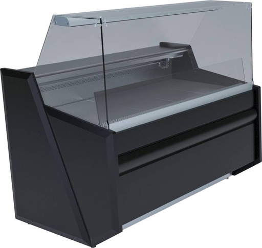 KBS Freikühltheke Nika Pro 2007 mit Rückschiebescheiben und Glasetage
