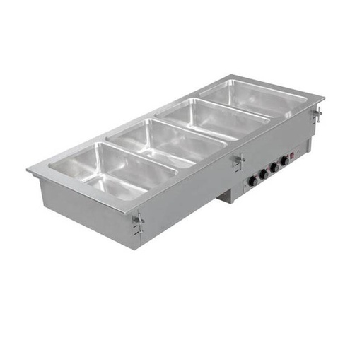 KBS Einbau Bain Marie 4x GN 1/1 mit getrennt regelbaren Becken