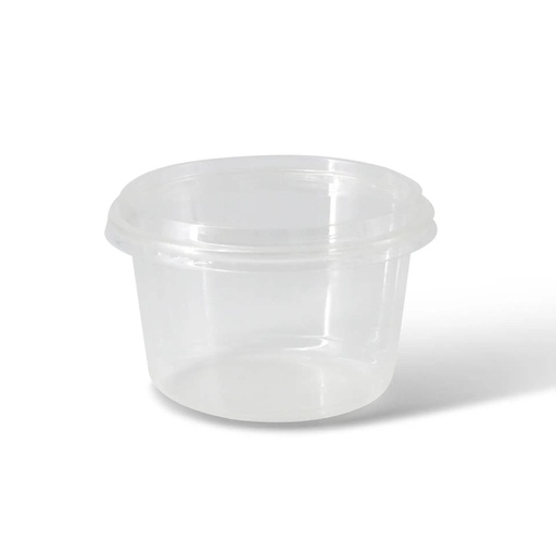 Deli Becher PLA Ø121mm/500ml – 1000 Stück mit Deckel PLA / Transparent / 1000 Stk.