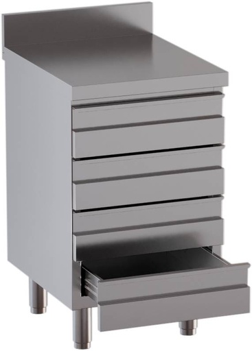 KBS Schubladenschrank 4 Schubladen BxT 50x70cm mit Aufkantung
