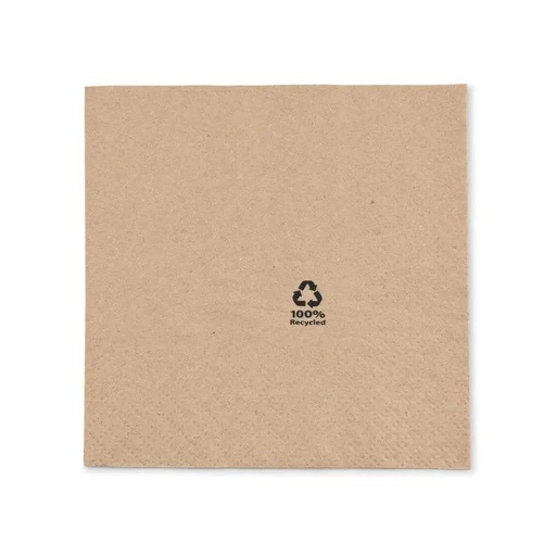 Servietten 2-lagig 1/4 Falz – 33x33cm Braun, 2000 Stk.