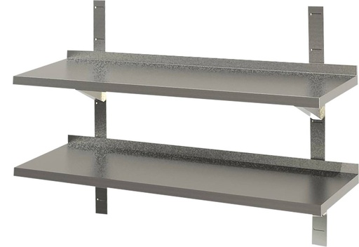 KBS Wandbord 2 Böden mit Aufkantung B 160cm x T 30cm