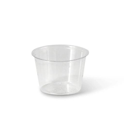 Dressingbecher rPET Ø75mm/100ml – 1000 Stück ohne Deckel / Transparent / 2000 Stk.