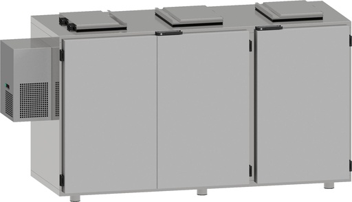 KBS Nassmüllkühler für 3 Tonnen 240 Liter zerlegbar inklusive Aggregat