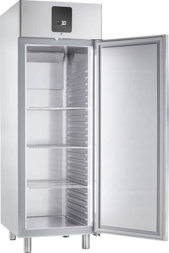 KBS Edelstahl-Gewerbekühlschrank KU 722 GN 2/1 Türanschlag links