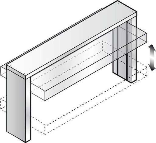 KBS Hustenschutz GN 2/1 elektrisch für Einbauwanne und Einbauplatte