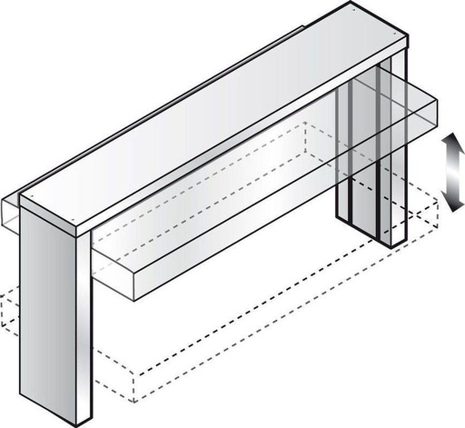 KBS Hustenschutz GN 5/1 elektrisch für Einbauwanne und Einbauplatte