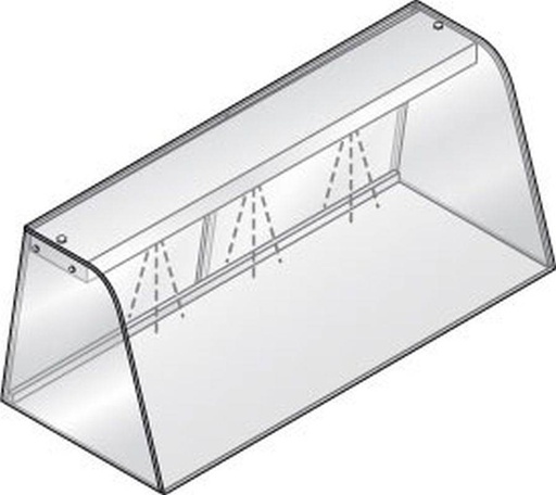 KBS Hustenschutz mit Licht GN 5/1 für Einbauwanne und Einbauplatte
