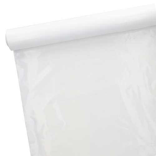 6 x Tischdecke, Folie 50 m x 80 cm weiss