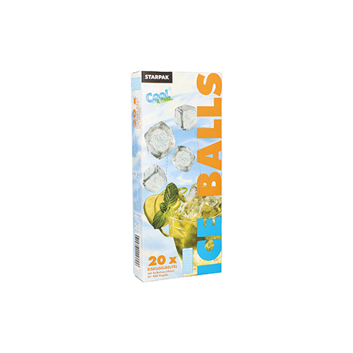 24 x 20 Eiskugelbeutel mit Selbstverschluss und Easy release