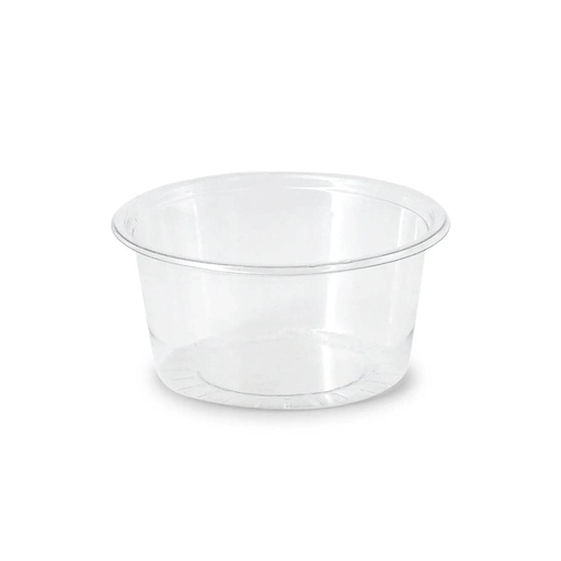 Dressingbecher PLA Ø70 mm/100 ml – 2.000 Stück ohne Deckel / Transparent / 1000 Stk.