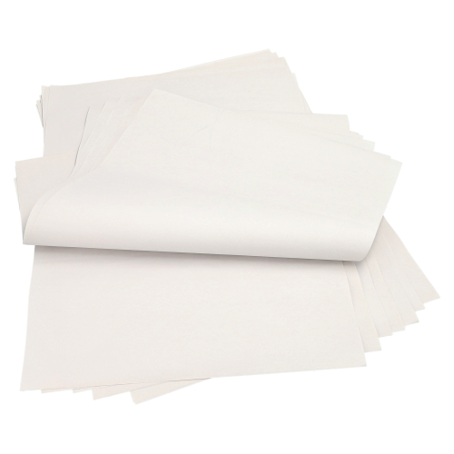 10 kg Einschlagpapiere, Cellulose 50 cm x 37,5 cm weiss 1/4 Bogen