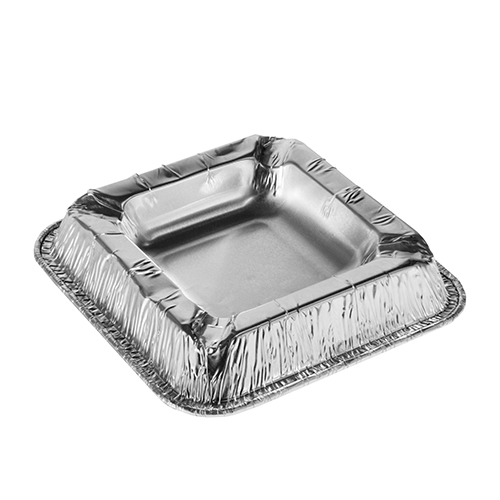 8 x 50 Aschenbecher, Alu eckig 2,2 cm x 12,5 cm x 12,5 cm
