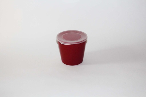 Multi Cup Ø120x110mm/750ml mit Deckel / granatrot / 48 Stk.