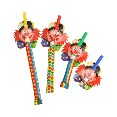 8 x 4 Partyrüssel "Clowngesicht"