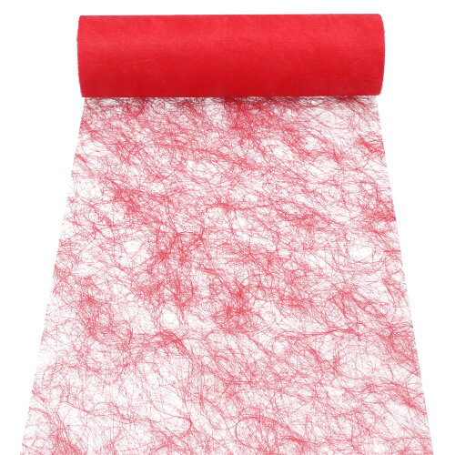 8 x Dekoband "Sizoflor" 25 m x 30 cm rot