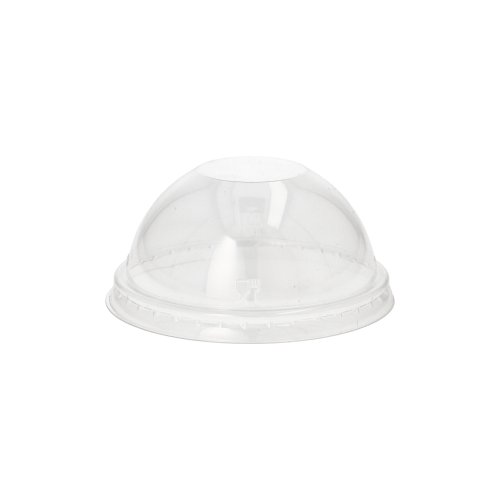 50 Dom-Deckel, PET rund Ø 9 cm · 4,5 cm glasklar ohne Lochung