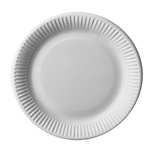 25 Teller, Pappe "pure" rund Ø 23 cm weiss