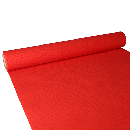 6 x Tischläufer, Tissue "ROYAL Collection" 3 m x 40 cm rot
