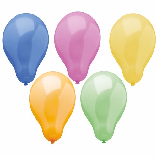 6 x 50 Luftballons Ø 25 cm farbig sortiert "Trend"