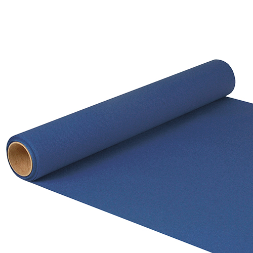 6 x Tischläufer, Tissue "ROYAL Collection" 5 m x 40 cm dunkelblau