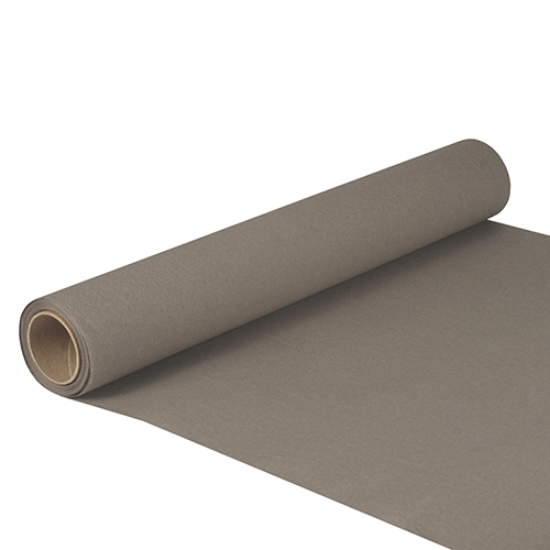 6 x Tischläufer, Tissue "ROYAL Collection" 5 m x 40 cm grau