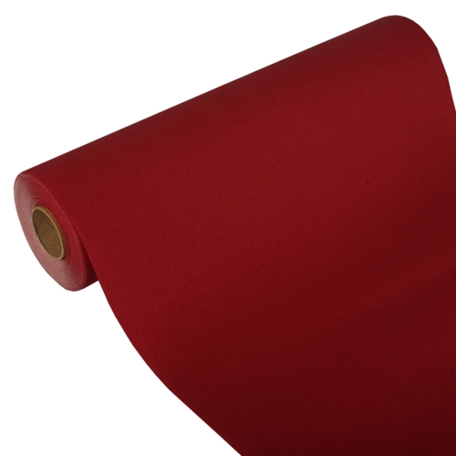 4 x Tischläufer, Tissue "ROYAL Collection" 24 m x 40 cm bordeaux