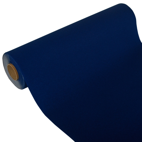 4 x Tischläufer, Tissue "ROYAL Collection" 24 m x 40 cm dunkelblau