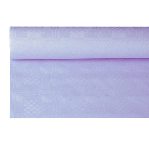 6 x Papiertischtuch mit Damastprägung 8 m x 1,2 m flieder