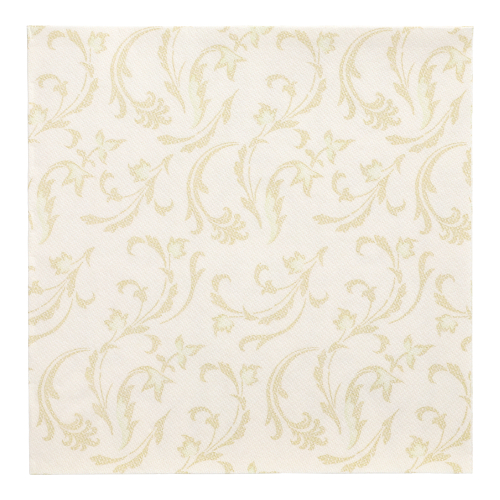50 Servietten "ROYAL Collection" 1/4-Falz 40 cm x 40 cm champagner "Damascato"