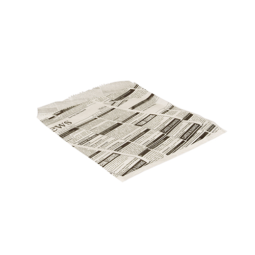 1000 Hamburger-Tüten, Pergament-Ersatz 16 cm x 18 cm "Newsprint" fettdicht